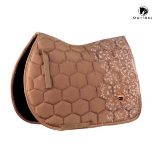 Czaprak NOVA karmel/beżowa koronka