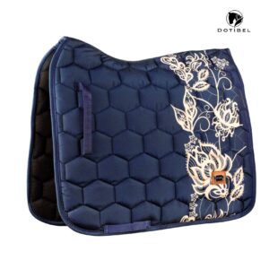 Czaprak NOVA granat/ koronka beż