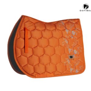 Czaprak NOVA pomarańczowy/ turkusowe kwiatki